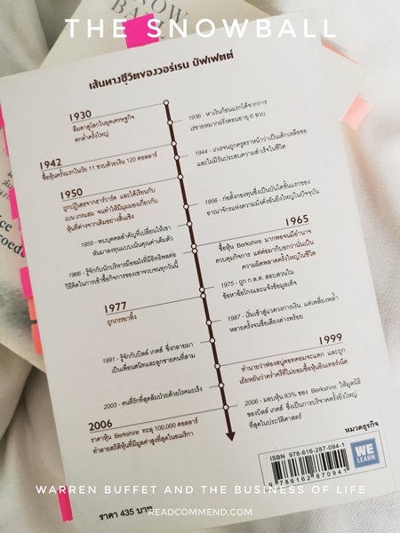 รีวิวหนังสือ Warren Buffett ประวัติ วิธีคิด วิธีลงทุน